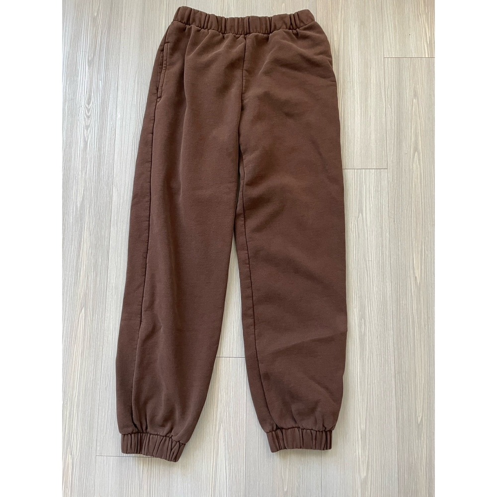 Brandy Melville John Galt Chocolate Brown Sweatpants One Size Jogger Lounge